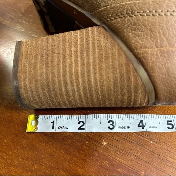 Sam Edelman Leather Suede Franklin Chunky Heel Ankle Boots Size 9.5 - Picture 10 of 15